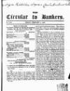 Bankers' Circular Friday 02 February 1849 Page 1