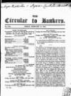 Bankers' Circular Friday 16 February 1849 Page 1
