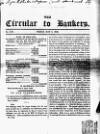 Bankers' Circular Friday 04 May 1849 Page 1