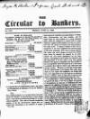 Bankers' Circular Friday 15 June 1849 Page 1