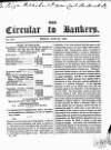 Bankers' Circular Friday 29 June 1849 Page 1
