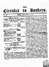 Bankers' Circular Friday 07 September 1849 Page 1