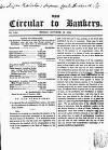 Bankers' Circular Friday 12 October 1849 Page 1