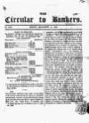 Bankers' Circular Friday 14 December 1849 Page 1