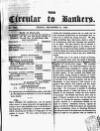 Bankers' Circular Friday 21 December 1849 Page 1
