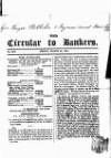 Bankers' Circular Friday 22 March 1850 Page 1