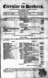 Bankers' Circular Friday 27 June 1851 Page 1