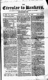 Bankers' Circular Saturday 12 June 1852 Page 1
