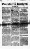 Bankers' Circular Saturday 25 September 1852 Page 1