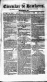 Bankers' Circular Saturday 11 December 1852 Page 1