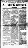 Bankers' Circular Saturday 26 February 1853 Page 1