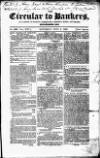 Bankers' Circular Saturday 02 July 1853 Page 1
