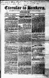 Bankers' Circular Saturday 30 July 1853 Page 1