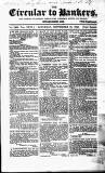 Bankers' Circular Saturday 10 September 1853 Page 1