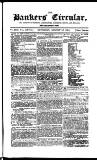 Bankers' Circular Saturday 12 August 1854 Page 1