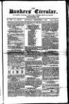 Bankers' Circular Saturday 02 December 1854 Page 1