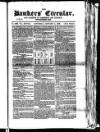 Bankers' Circular Saturday 05 January 1856 Page 1