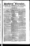 Bankers' Circular Saturday 19 September 1857 Page 1