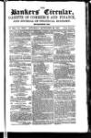 Bankers' Circular Saturday 26 September 1857 Page 1