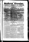 Bankers' Circular Saturday 07 November 1857 Page 1