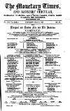 Bankers' Circular Saturday 08 May 1858 Page 1