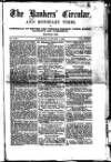 Bankers' Circular Saturday 07 January 1860 Page 1
