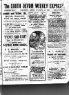 South Devon Weekly Express Friday 21 September 1917 Page 1