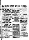 South Devon Weekly Express Friday 22 February 1918 Page 1
