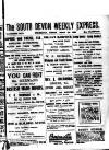 South Devon Weekly Express Friday 29 March 1918 Page 1