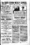 South Devon Weekly Express Friday 07 March 1919 Page 1