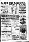 South Devon Weekly Express Friday 01 August 1919 Page 1