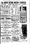 South Devon Weekly Express Friday 05 September 1919 Page 1