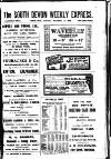South Devon Weekly Express Friday 05 December 1919 Page 1