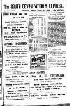 South Devon Weekly Express Friday 23 January 1920 Page 1