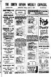 South Devon Weekly Express Friday 08 August 1924 Page 1