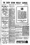 South Devon Weekly Express Friday 19 March 1926 Page 1
