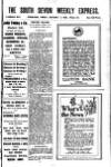 South Devon Weekly Express Friday 03 September 1926 Page 1