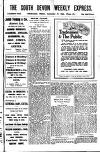 South Devon Weekly Express Friday 17 September 1926 Page 1