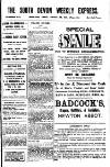 South Devon Weekly Express Friday 20 February 1931 Page 1