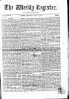 Weekly Register and Catholic Standard Saturday 16 July 1859 Page 1