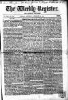 Weekly Register and Catholic Standard Saturday 22 December 1860 Page 1