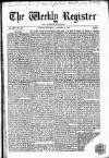 Weekly Register and Catholic Standard Saturday 18 October 1862 Page 1