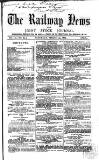 Railway News Saturday 25 March 1865 Page 1