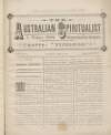 Australian Spiritualist Saturday 02 April 1881 Page 1
