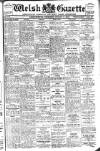 Welsh Gazette Thursday 03 August 1933 Page 1