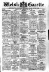 Welsh Gazette Thursday 25 July 1940 Page 1