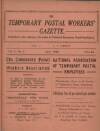 Temporary Postal Workers' Gazette Thursday 01 April 1920 Page 1
