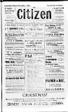 Citizen (Letchworth) Saturday 15 December 1906 Page 1