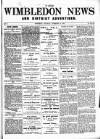 Wimbledon News Saturday 24 November 1894 Page 1