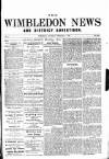 Wimbledon News Saturday 02 February 1895 Page 1